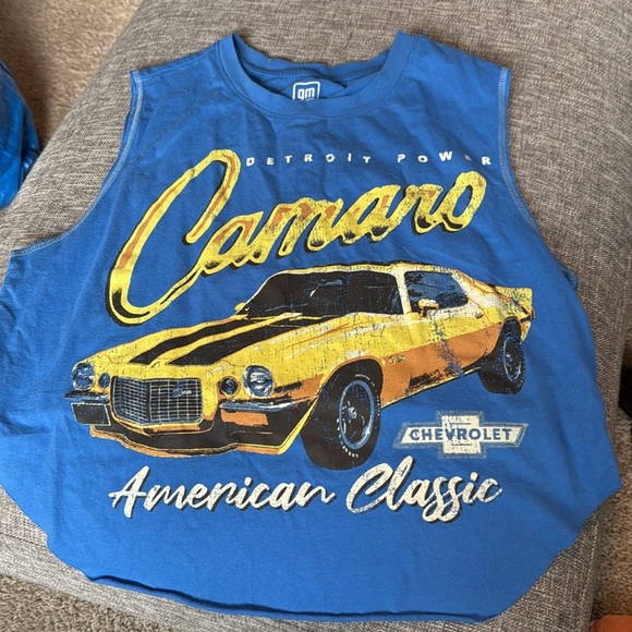 Blue Camaro Graphic Crop Top - Picture 6 of 9